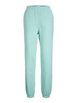 JJXX Damen JXABBIE HW REL Every Brush Pants NOOS Jogginghose, Aruba Blue/Print:Turqouise Logo, S von JJXX