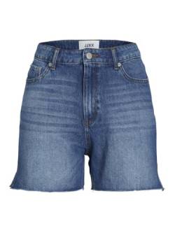 JJXX Damen JXAURA RH HW RA SN Shorts, Medium Blue Denim/Detail:RA002, M von JJXX