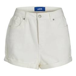 JJXX Damen JXHAZEL Mini HW AKM Denim Shorts, Ecru/Detail:AKM12, M von JJXX
