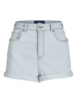 JJXX Damen JXHAZEL Mini HW AKM Shorts, Light Blue Denim/Detail:AKM11, L von JJXX