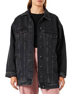 JJXX Women's JXALISON Oversized Long Jacket CR504, Black Denim, S von JJXX