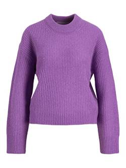 JJXX Women's JXEMBER LS Fluffy Crew Neck Knit NOOS Pullover, Royal Lilac, XS von JJXX