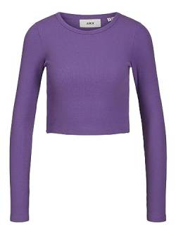 JJXX Women's JXFELINE LS Rib Tee NOOS Langarmshirt, Royal Lilac, S von JJXX