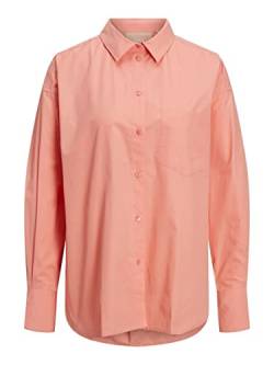 JJXX Women's JXJAMIE LS Relaxed POPLIN Shirt NOOS Hemdbluse, Coral Haze, XS von JJXX