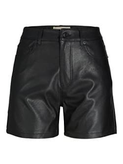 JJXX Women's JXKENYA Faux Leather Shorts, Black/Detail:Matte, M von JJXX