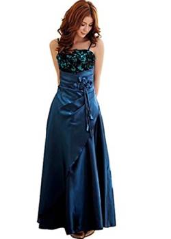 JK2 Satin Abendkleid 3106-Blau-XL von JK2