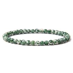 JKXFYLP Perlen Rosenquarz Armband 4 Mm Natürliches Perlenarmband Für Männer Retro Einfaches, Vielseitiges Elastisches Armband-N1-A von JKXFYLP