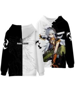 Game Genshin Impact Character Razor Cosplay Hoodie,Unisex 3D Printing Casual Pullover for Razor Fans, Razor-2, 4X-Large von JKYP
