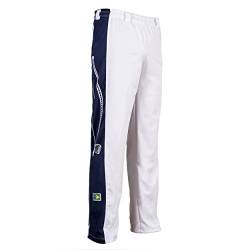 JL Sport Original Brasilianische Berimbau Capoeira Hose Unisex weiß Abada Martial Arts Elastische Pants. - XL von JL Sport