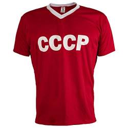 JL Sport Sowjetunion CCCP UDSSR 1970 Retro Fußball Hemd Clasic Vintage Unisex - XXL von JL Sport