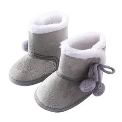 0-12 Monate Mädchen Jungen Wärme Gefütterte Schneestiefel Neugeborene Baby Winterschuhe Baby rutschfest Stiefel Kleinkindschuhe Weichsohlen Schlupfstiefel Säuglingsstiefel Plus Samt Baumwollschuhe von JLGY