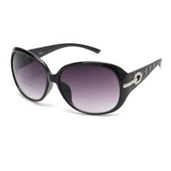 JM Klassisch Bifokale Lese Sonnenbrille für Damen Jahrgang Lesebrille Draussen UV-Schutz Schwarz +1,25 von JM