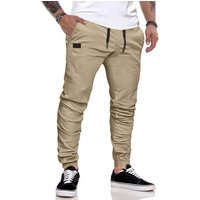 JMIERR Cargohose Chino Hose Herren Freizeithose Baumwolle Cargohose Herren Jogginghose (Cargohose, Cargohose) Elastikbund mit Tunnelzug von JMIERR