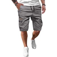 JMIERR Cargoshorts Kurze Hosen Herren Baumwolle Shorts Sommer Freizeithose mit Taschen (shorts) in Unifarbe von JMIERR