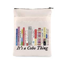 JNIAP Buchhüllen für Buchliebhaber, Geschenke "It's A Cobo Thing", für Taschenbücher, Buchliebhaber, Sleeve Book, Cremeweiß, Cobo Thing Bs von JNIAP