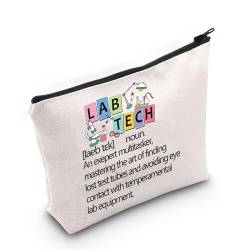 JNIAP Kosmetiktasche für Labortechniker, Labor, Techniker, Definition, medizinisches Labor, Wissenschaft, Lab Tech Definition Tasche von JNIAP