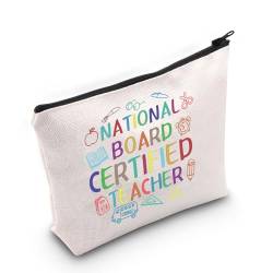 JNIAP Kosmetiktasche für Lehrer, National Board, zertifizierte Lehrer-Kosmetiktasche, Lehrer-Wertschätzungsgeschenk, National Board Bag von JNIAP