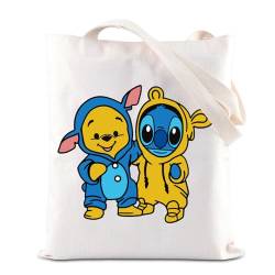 JNIAP Kosmetiktasche mit Cartoon-Bärmotiv, inspiriert von Hawaii-Reise, Geschenk für Damen, Erwachsene, Reißverschlusstasche, Tragetasche, modisch von JNIAP