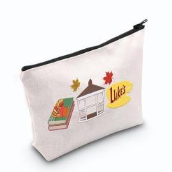 JNIAP Luke's-Gilmore Kosmetiktasche Gil-More Merch Make-up-Tasche Gilmore-Bag TV-Show-Geschenk für Freund, Tochter, Mutter, Beige von JNIAP