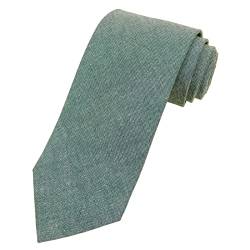 JNJSTELLA Herren-Krawatte aus Baumwolle, einfarbig, 8 cm, salbeigrün, Einheitsgröße von JNJSTELLA