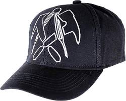 JOB Dachdecker-Cap mit Zunft-Emblem schwarz - verstellbar von JOB-Kleidung