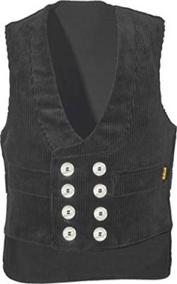 JOB Zunft-Weste aus Trenkercord schwarz mit Nierenschutz 5324 (110) von JOB-Kleidung