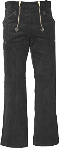 JOB Zunfthose/Zunft-Hose aus Trenkercord/Trenker-Cord mit Schlag, schwarz (88) von JOB-Kleidung