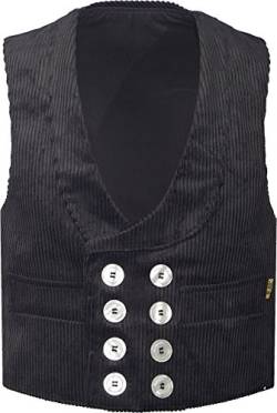 JOB Zunftweste aus Trenkercord, Farbe: schwarz, Größe 56 von JOB-Kleidung