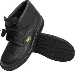 JOB Dachdecker-Schuhe MORITZ II Leder, halbhoch, Schnürschuh, schwarz (39) von JOB