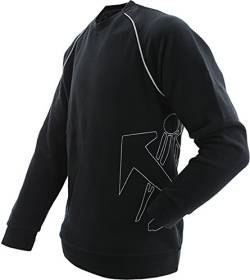 JOB Dachdecker Sweatshirt Sweat Hoodie schwarz mit Logo Emblem Reflexe (L) von JOB