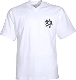 JOB Dachdecker T-Shirt Tee Kurzarm weiß mit Logo/Emblem (XL) von JOB