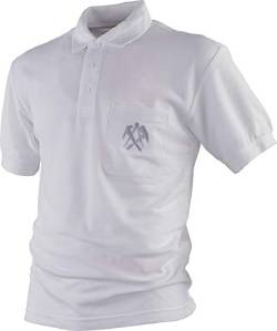 JOB Shirt Arbeitsshirt Poloshirt Dachdecker Zimmerer weiß XXXL Poloshirt Dachdec von JOB