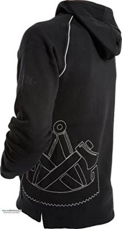 JOB ZIMMERER-Sweatshirt Sweat Hoodie Kapuze schwarz Zunft-Logo Reflexe 5795 (M) von JOB