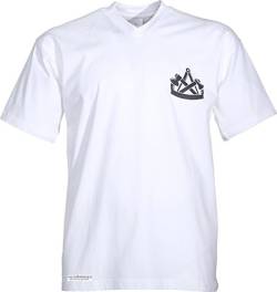 JOB ZIMMERER T-Shirt Tee Kurzarm weiß mit Logo/Emblem (L) von JOB