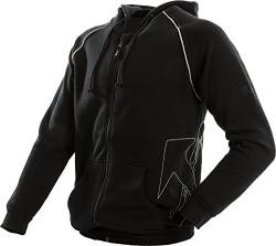 Job Hoodie-Sweatjacke DACHDECKER mit Zunft-Emblem schwarz 5898 (L) von JOB