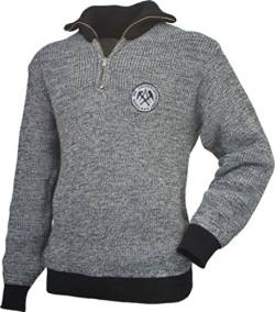 Troyer Pullover Pulli Dachdecker Zunft grau/schwarz mit Zunft-Emblem/Logo (XXXL) von JOB
