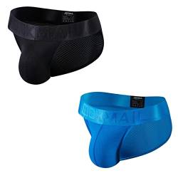 JOCKMAIL 2 Stück/Pack Herren Slip Unterwäsche Farbenfroh Sportlich Unterwäsche Slip Gemütlich Gürtel Herren Unterwäsche Slip von JOCKMAIL