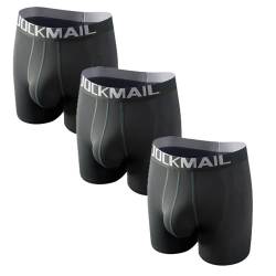 JOCKMAIL 3 Stück/Pack Herren Boxershorts mit Eingriff Mesh Herren Boxer Unterwäsche Micro Separates Taschen Herren Boxershorts (DE/NL/SE/PL, Alphanumerisch, L, Regular, Regular, 3, 3pcs Armeegrün) von JOCKMAIL