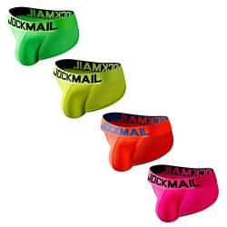 JOCKMAIL 4 STÜCK/ Pack Herren Slips Unterwäsche Baumwolle Regenbogen Männlich Unterwäsche Slip Komfort Gemütlich Mode Herren Sport Unterhose von JOCKMAIL