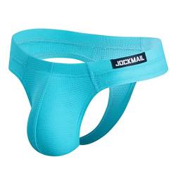 JOCKMAIL Herren Jockstrap Unterwäsche Jock Straps Männliche Athletic Unterstützer Männer Sport Unterwäsche, hellblau, L von JOCKMAIL