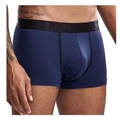 JOCKMAIL Super gemütlich Herren Boxer Herren Boxershorts Modal Weich Herren Unterwäsche Mikro Trennen Taschen Gesundheitsvorsorge Männer Boxershorts (L, Navy Blau) von JOCKMAIL