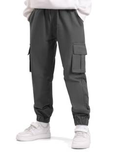 JOCMIC Kinder Jungen Cargohose Jogginghose Cargo mit Elastischem Bund von JOCMIC