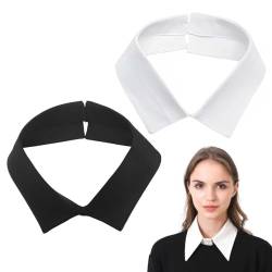 JOCXZI Damen Hemd Fake Kragen Abnehmbare Kragen Damen Mode Fake Kragen Choker Damen Half False Hemd Kragen Hemd Zubehör für Kleidung Kollokation,abnehmbarer Kragen mit Schlaufe - für Karneval von JOCXZI