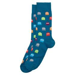 JOE COOL Socken Herren Arcade Ghost aus Baumwolle und Polyester, blaugrün, Small/Medium von JOE COOL