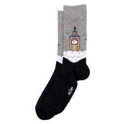 JOE COOL Socken für Herren Big Ben aus Baumwolle und Polyester, grau, Small/Medium von JOE COOL