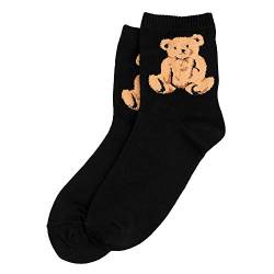 Socken Baumwolle & Spandex Teddybär Andenken schwarz von JOE COOL