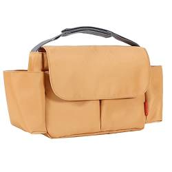 JOEBO wasserdichte Tasche mit großem Fassungsvermögen, kompatibel mit jedem Universal-Kinderwagen, lässt Sich in eine Wickeltasche/18 verwandeln (Color : Brown) von JOEBO