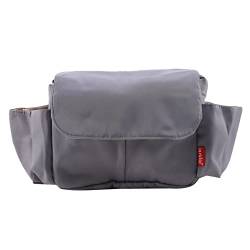 JOEBO wasserdichte Tasche mit großem Fassungsvermögen, kompatibel mit jedem Universal-Kinderwagen, lässt Sich in eine Wickeltasche/18 verwandeln (Color : Light Gray) von JOEBO