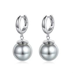 JOERPH 925 Sterling Silber Ohrringe Mode Schmuck Weihnachten Geschenk für Damen Herren (Silber-ball-13) von JOERPH