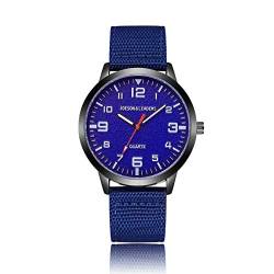 JOESON LEADERS Armbanduhr, 3ATM wasserdicht, Outdoor, sportlich elegante Unisex-Armbanduhren, Sportuhren, Quarz, mit Nylon-/Lederband, navy von JOESON LEADERS